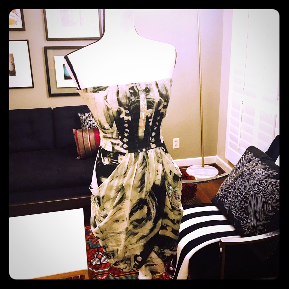 Alice + Olivia Silk Cocktail Dress